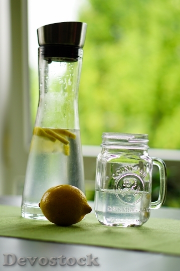 Devostock Lemon Water Refreshment Fruit 3