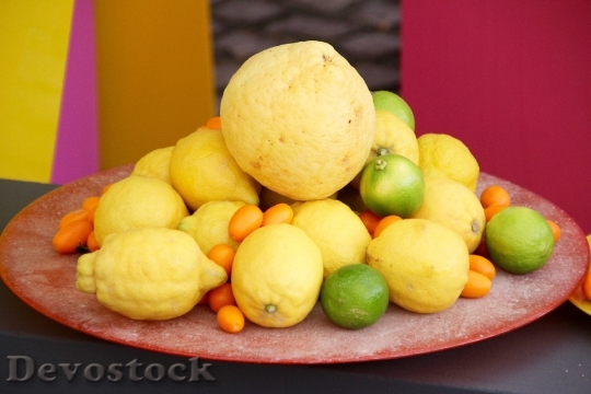 Devostock Lemons Lime Citrus Fruits 0