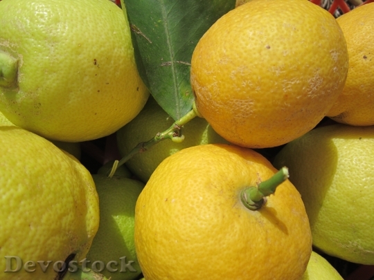 Devostock Lemons Yellow Citrus Fruit