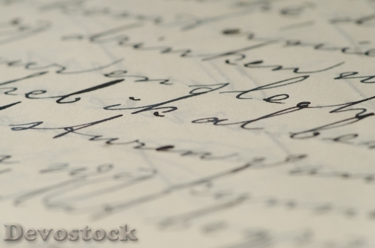 Devostock Letter Handwriting Family Letters
