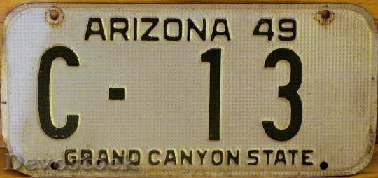 Devostock License Plate Arizona Plate 0