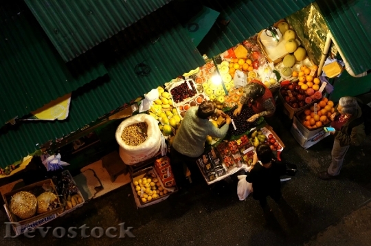 Devostock Life Night Market Fruit