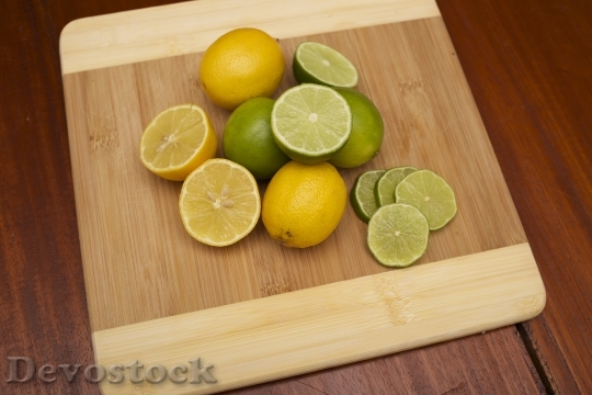 Devostock Limes Lemons Citrus Wood