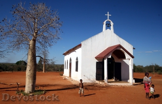 Devostock Madagascar Religion Locals Catholic