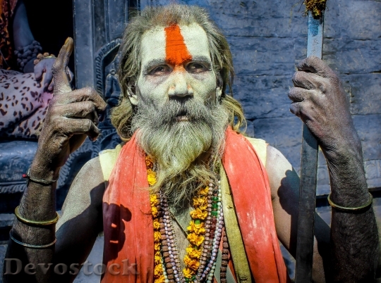 Devostock Man Hinduism Hindu Person