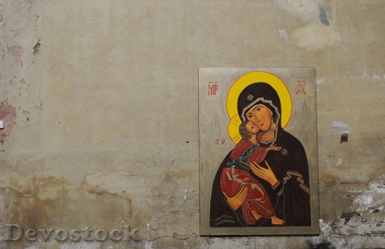 Devostock Mary Jesus Image Painting