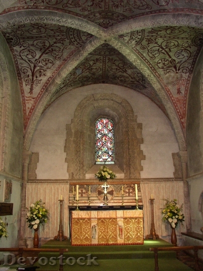 Devostock Medieval Church Nave Chancel