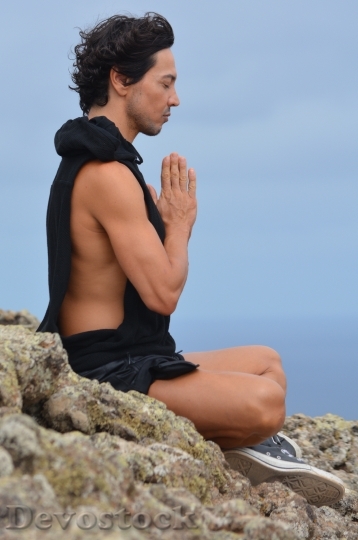 Devostock Meditation Meditate Man People 0