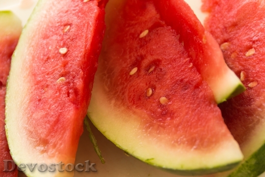 Devostock Melon Fruit Red Juicy