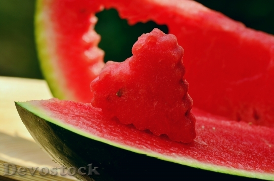 Devostock Melon Watermelon Fruit Red 0
