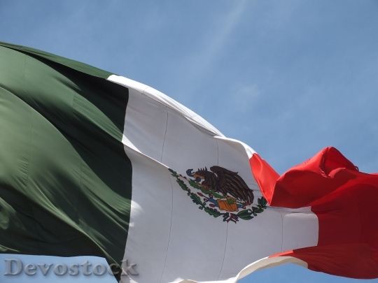 Devostock Mexico Flag Sky Mexican