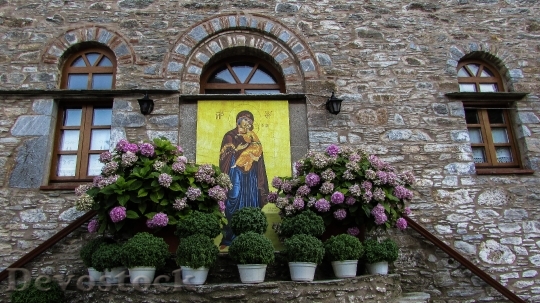 Devostock Monastery Church Icon Panagia