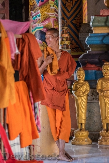 Devostock Monk Buddhist Buddhism Asia 1