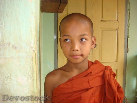 Devostock Monk Myanmar Religion Buddhism 16