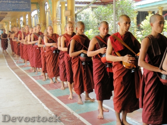 Devostock Monk Religion Buddhism Faithful 4