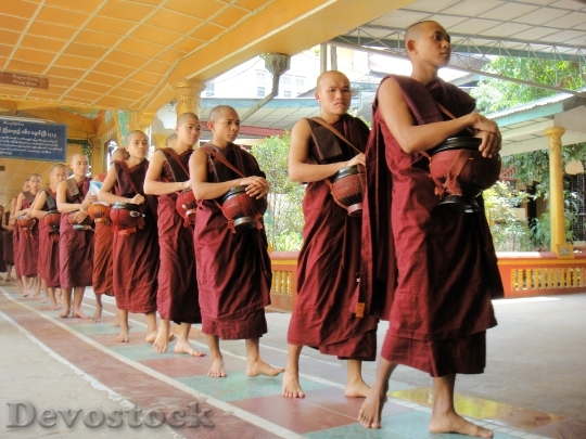 Devostock Monk Religion Buddhism Faithful 6