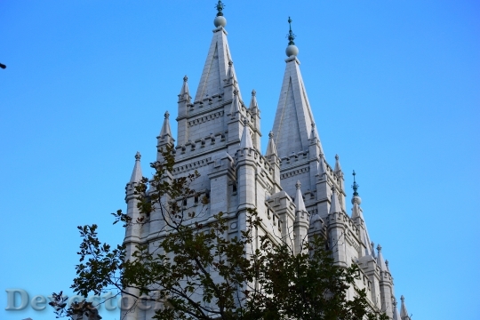 Devostock Mormon Temple Tower Mormonism