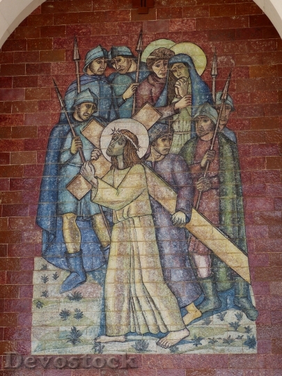 Devostock Mosaic Fatima Place Pilgrimage