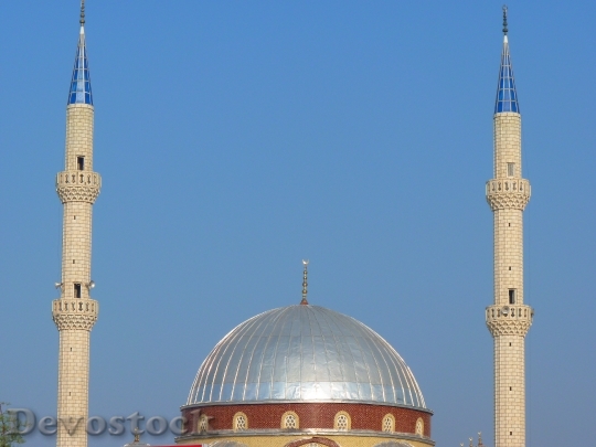 Devostock Mosque Dome Minaret Building 0