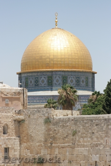 Devostock Mosque Dome Rock Jerusalem