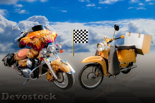 Devostock Motorcycle Moped Motor Scooter