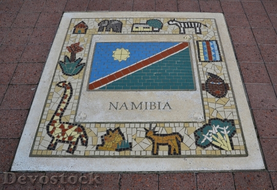 Devostock Namibia Team Emblem Flag