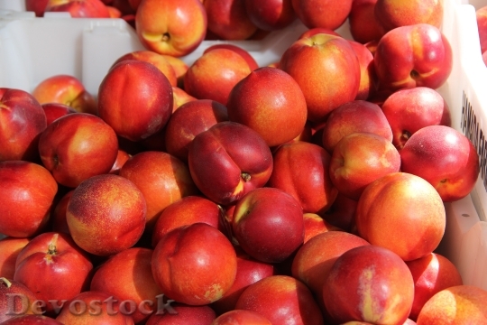 Devostock Nectarines Peach Fruit Fresh
