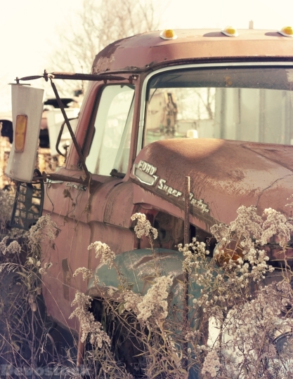 Devostock Old Car Wreck Vintage