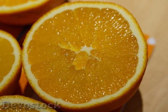Devostock Orange Cut Fruit Citrus 0