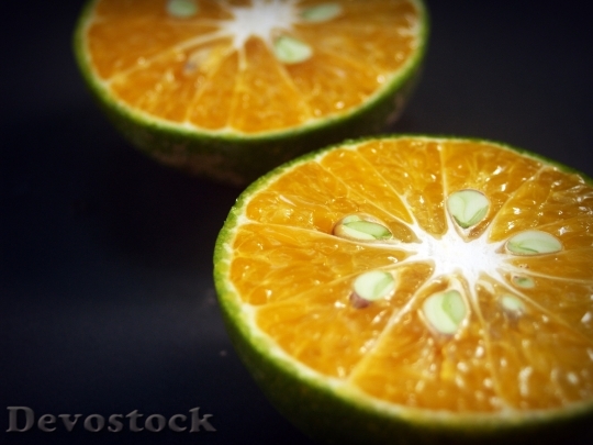 Devostock Orange Fruit Slice White 0