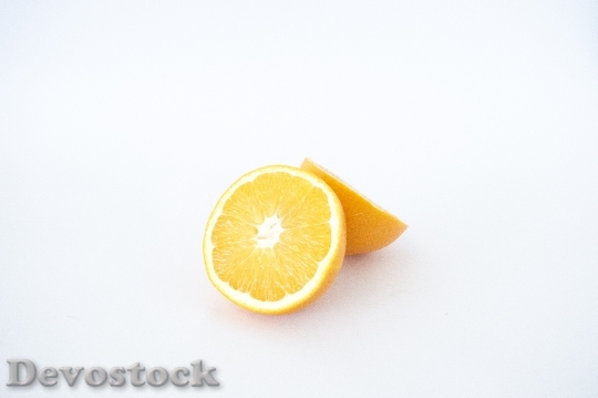 Devostock Orange Slice Food Fruit
