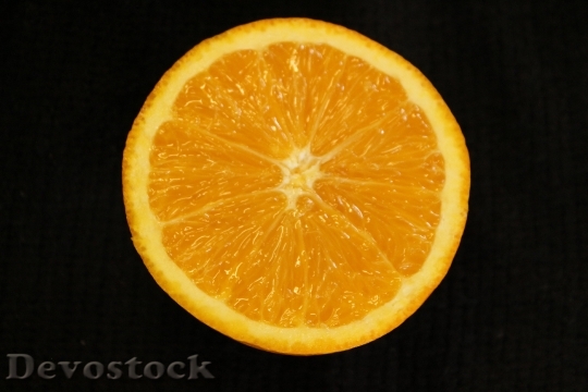Devostock Orange Slice Fruit Food