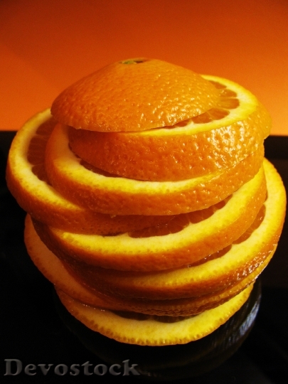 Devostock Orange Slices Fruit Orange