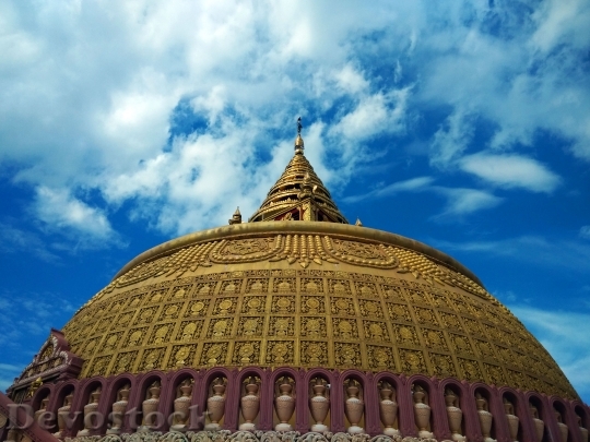 Devostock Pagoda Religion Burma Blue