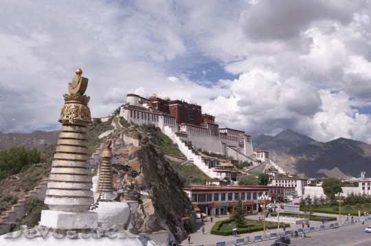 Devostock Palace Tibet Tibetan Potala
