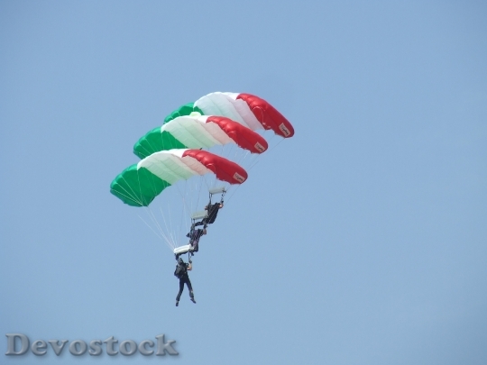 Devostock Parachute Acrobatics Hungarian Flag