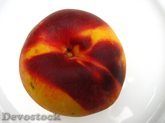 Devostock Peach Fruit Yellow Red 1