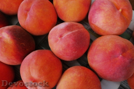 Devostock Peaches Summer Sweet Fruit