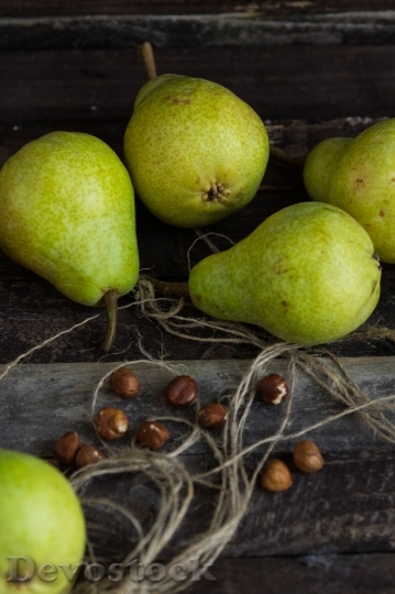 Devostock Pears Coffee Beans Rustic