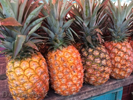 Devostock Pineapple Fruit Market Fresh