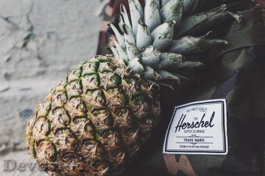 Devostock Pineapple Produce Edible Fruit