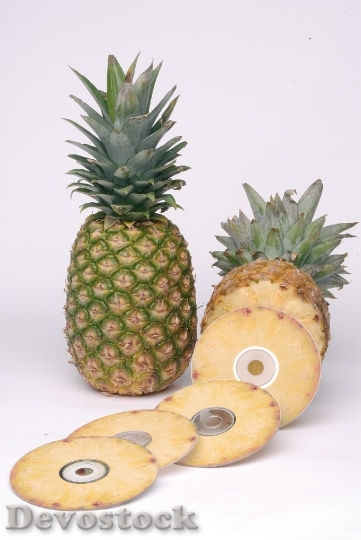 Devostock Pineapple Still Life Fruit