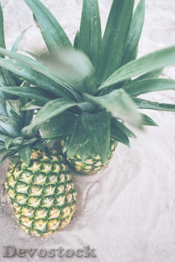 Devostock Pineapples Fruit Tropical Healthy