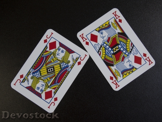 Devostock Playing Cards Diamonds Jack