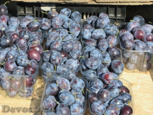 Devostock Plums Market Stall Fruit