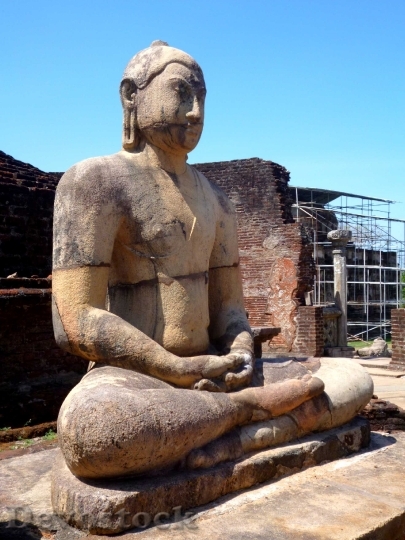 Devostock Polonaruwa Sri Lanka Statue