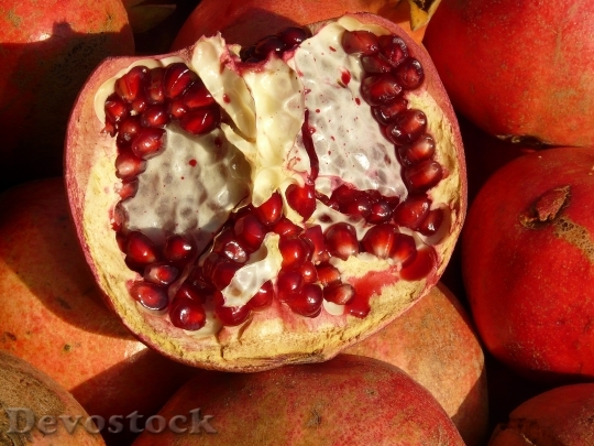 Devostock Pomegranate Fruit Apple Frisch