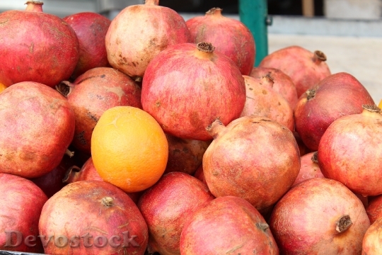 Devostock Pomegranate Fruit Red Healthy