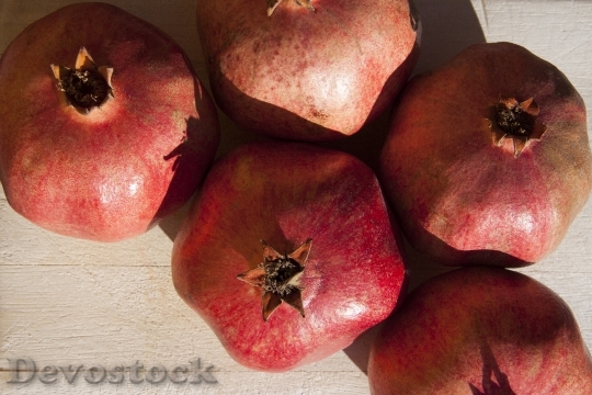 Devostock Pomegranate Red Fruit Delicious