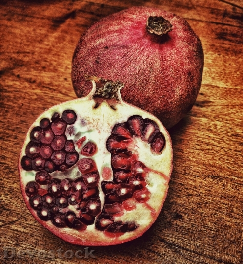 Devostock Pomegranate Red Fruit Healthy